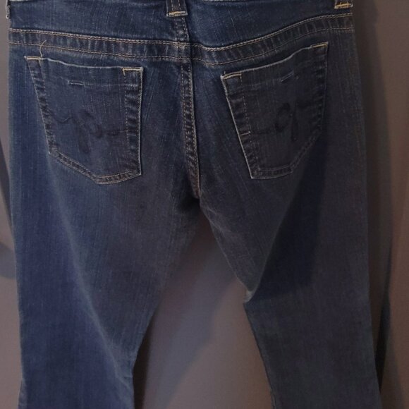 Guess Blue Jeans Daredevil Stretch Low Rise Boot Cut Size 27 - Picture 10 of 11